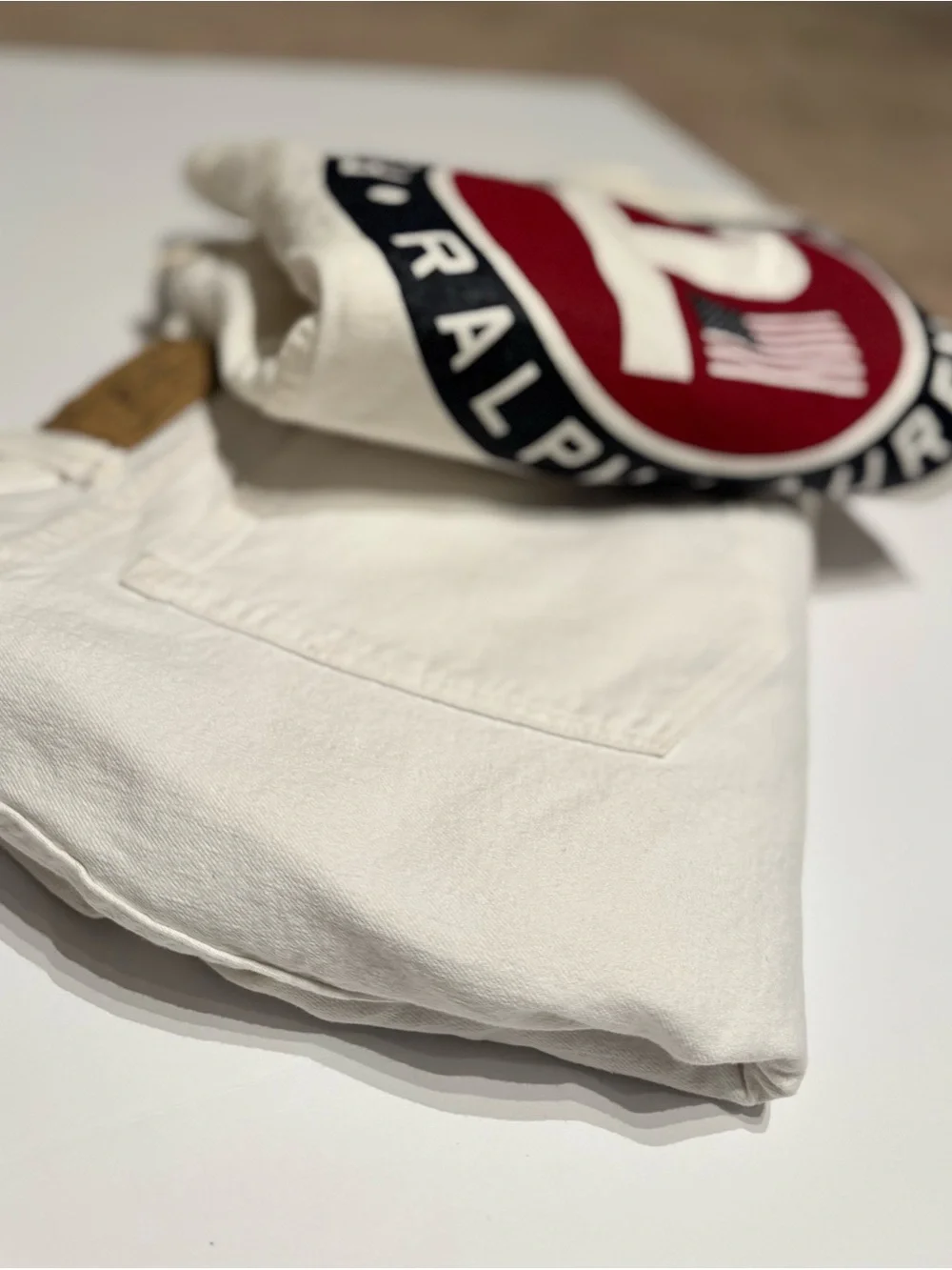 Polo by Ralph Lauren Men's Denim Off-White Jean jacket matching set